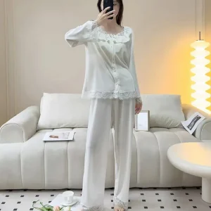 2Pcs/set Women's Pajamas Autumn and Winter Students Home Wear Padded and Thickened Warm Princess Clothes Women's Clothing